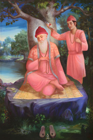 Baba Bhuman Shahji sitting in meditation